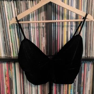 **SOLD** Velvet Crop Top